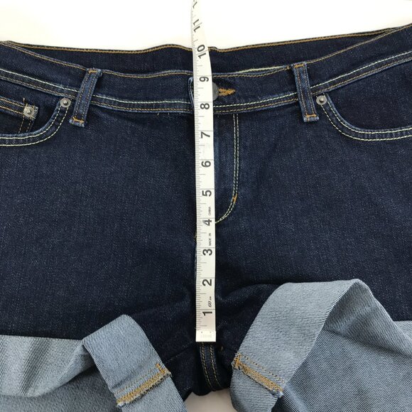 Patagonia Denim Shortie Short Women's Size 32 Dark Wash Stretch Casual Summer - Picture 5 of 8
